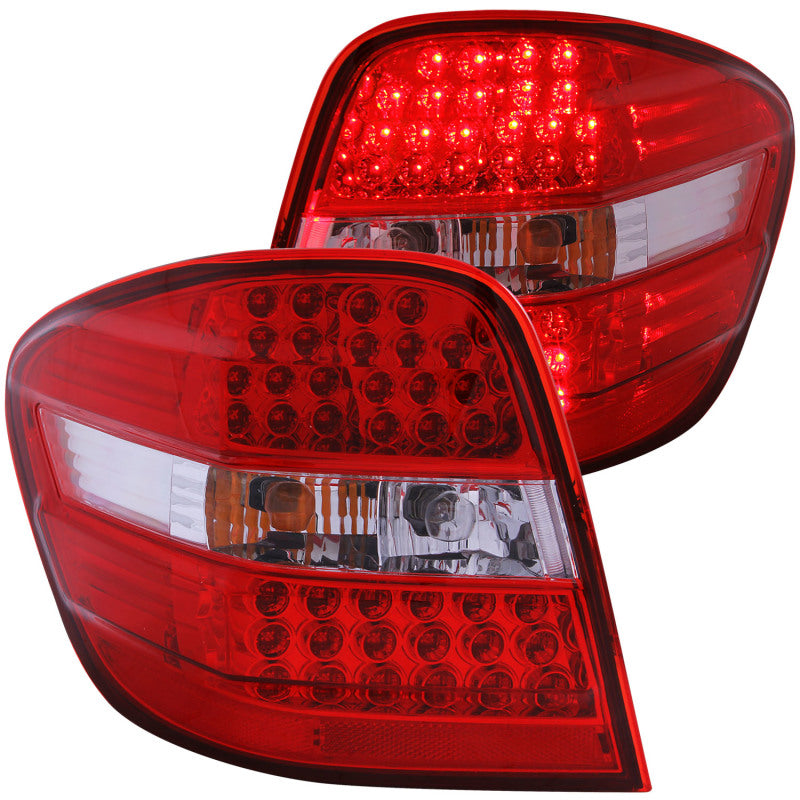 ANZO LED taillights for 2006-2007 Mercedes Benz M Class, featuring a red and clear lens design.