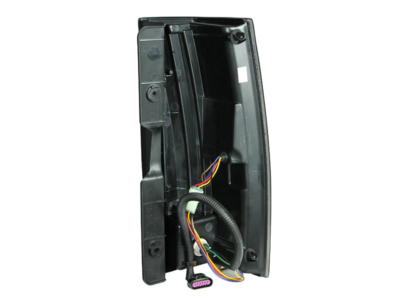 ANZO LED taillights for 2007-2011 Cadillac Escalade with chrome housing and clear lens.