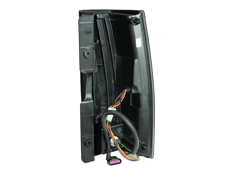 ANZO LED taillights for 2007-2011 Cadillac Escalade with chrome housing and clear lens.