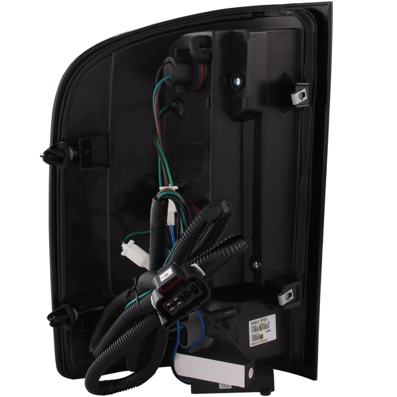 ANZO LED taillights for 2007-2013 Chevrolet Silverado 1500, featuring a red and clear lens design.