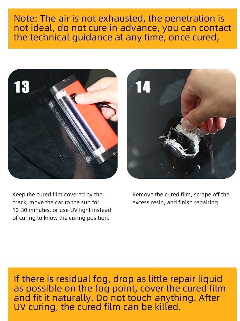 Auto Glass Windshield Repair Tool Set featuring 5 bottles of resin for effective windshield chip repair.