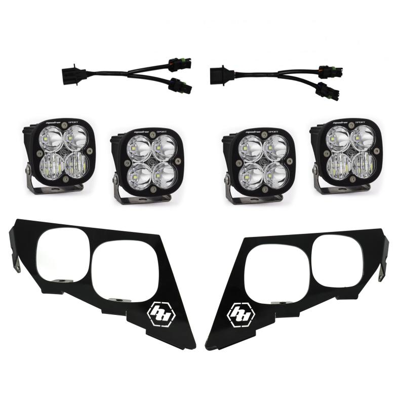 Baja Designs 2018 Textron Wildcat XX Sportsmen Headlight Kit showcasing LED lights and durable housing.