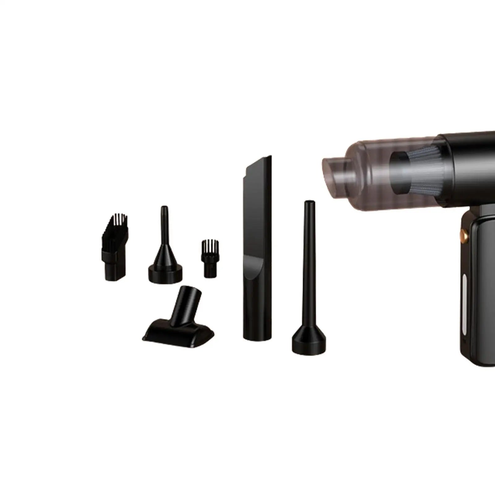 Lightweight handheld vacuum cleaner with powerful 8000PA suction, designed for home and car use.