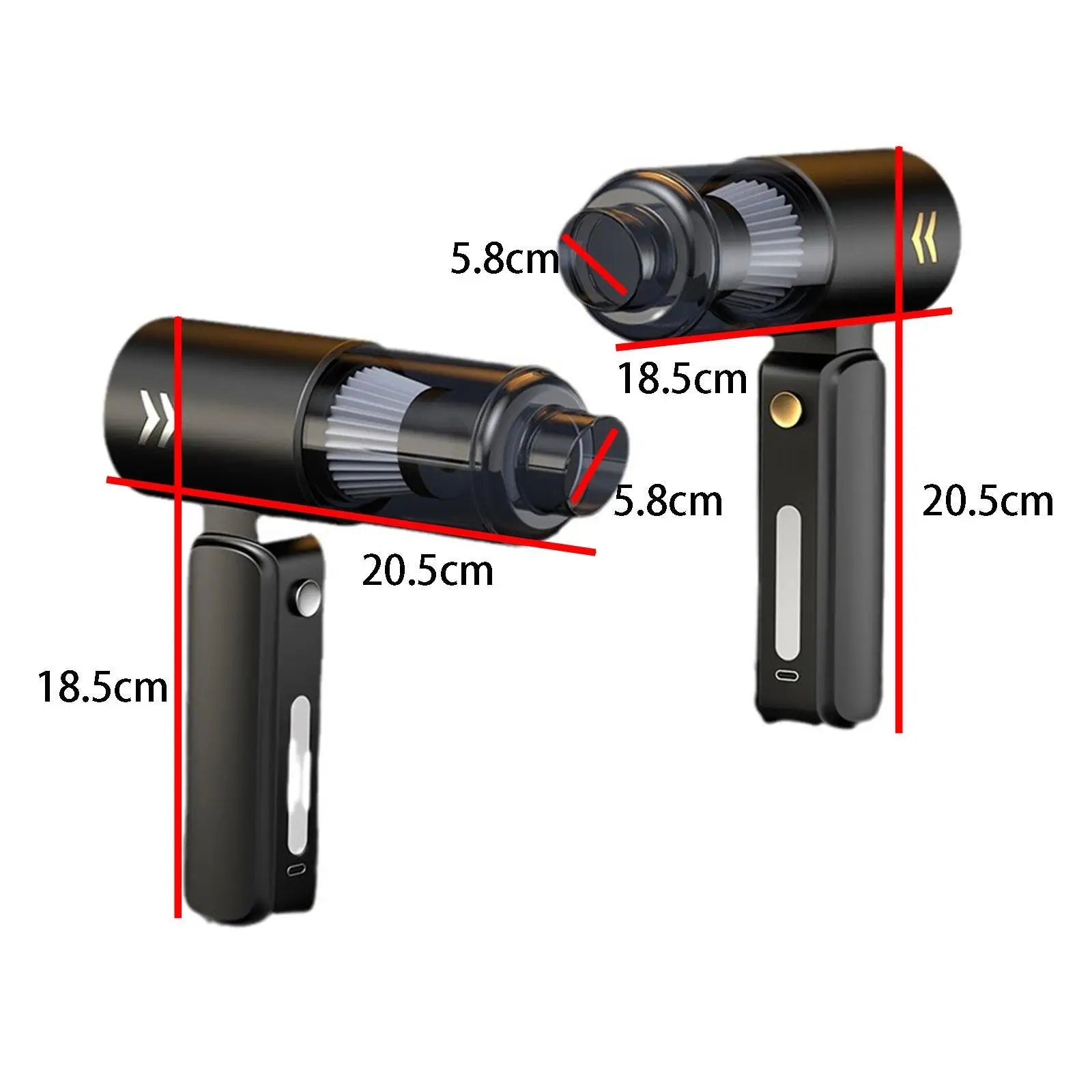 Lightweight handheld vacuum cleaner with powerful 8000PA suction, designed for home and car use.