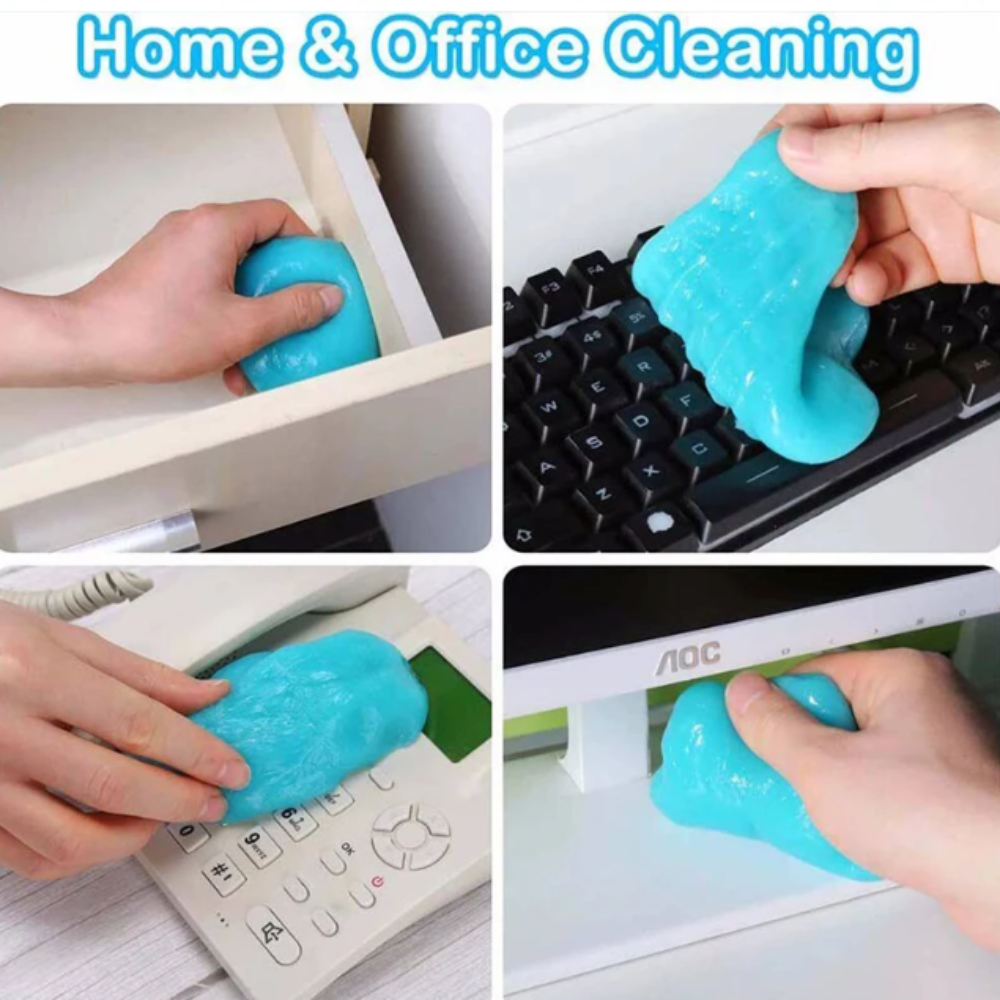 Dust Cleaning Gel in blue color, designed for effective dust removal from various surfaces.