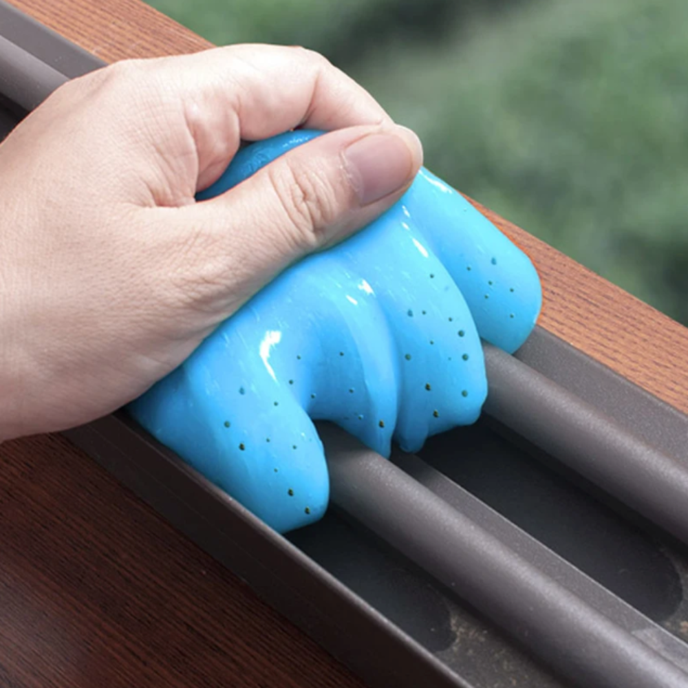 Dust Cleaning Gel in blue color, designed for effective dust removal from various surfaces.