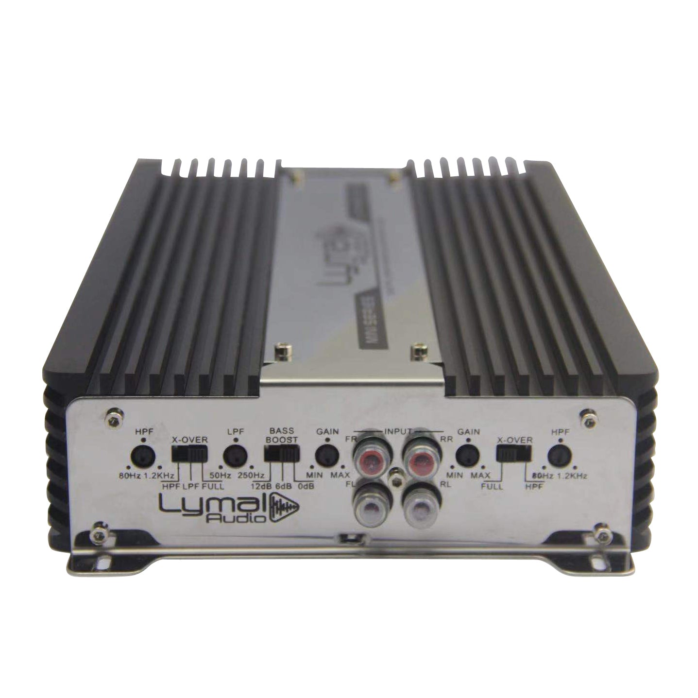 LA-M2000.4 2000 Watts 4 Channel Car Amplifier with sleek design and detailed specifications.