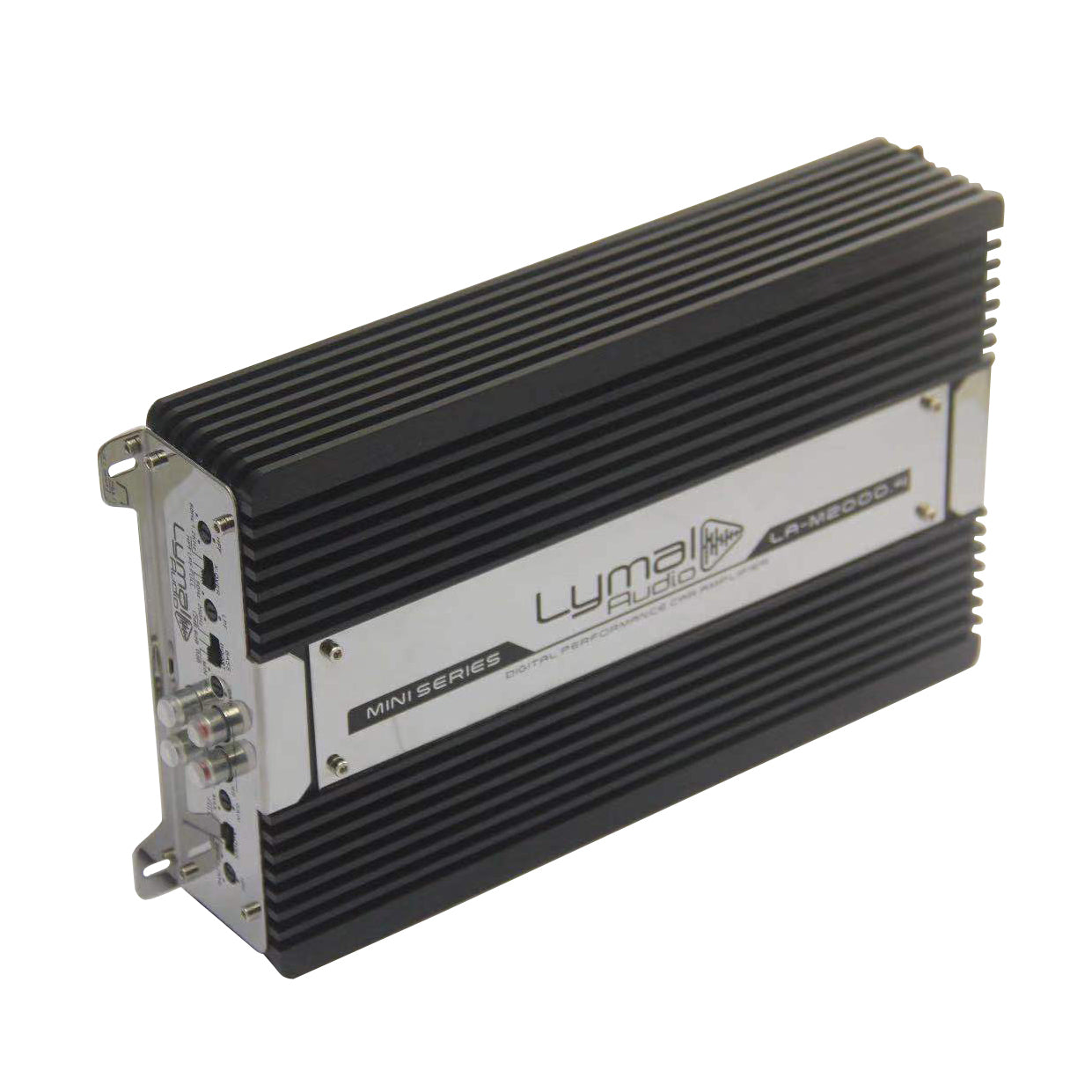 LA-M2000.4 2000 Watts 4 Channel Car Amplifier with sleek design and detailed specifications.