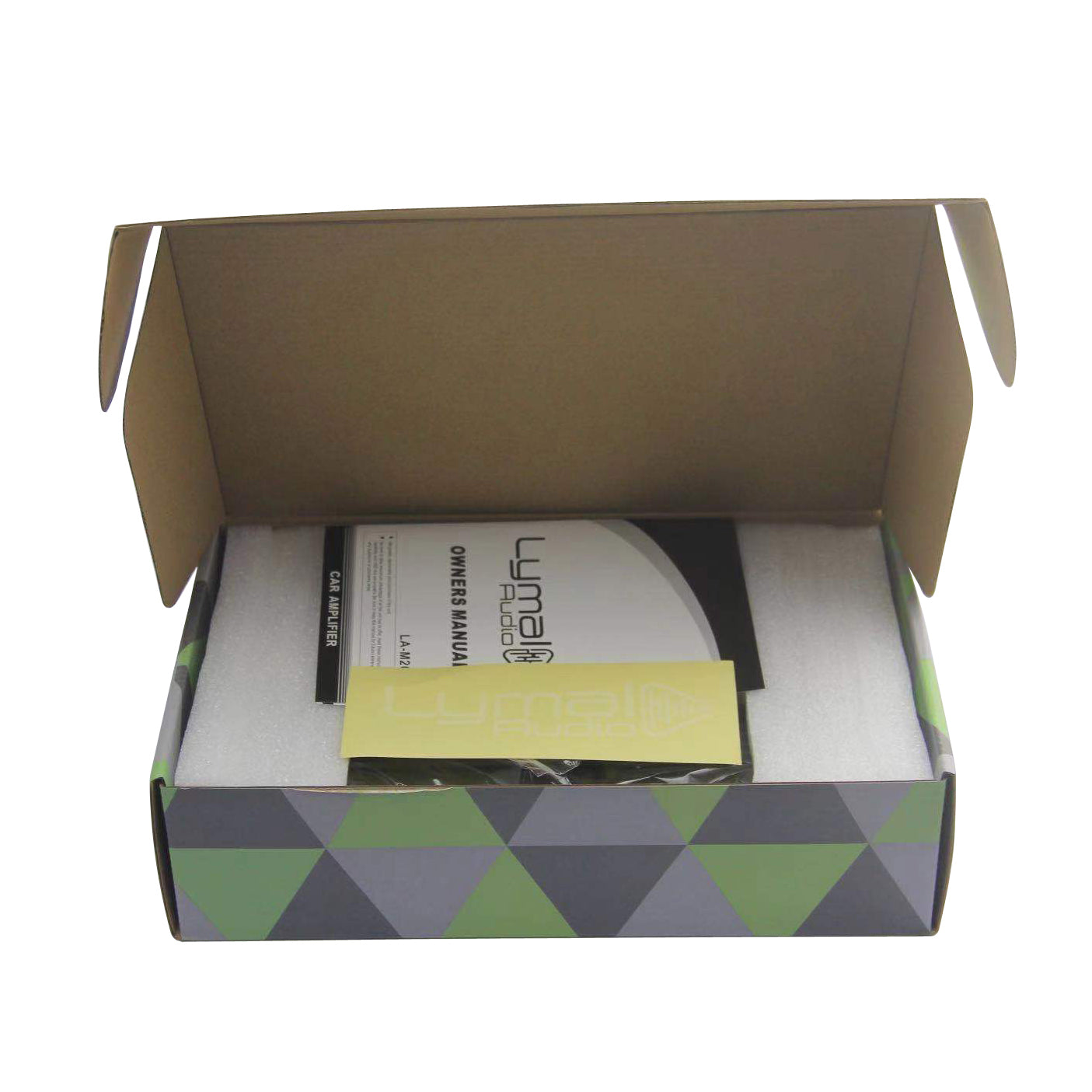 LA-M2000.4 2000 Watts 4 Channel Car Amplifier with sleek design and detailed specifications.