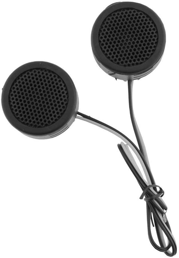 LT-DOME1 High Performance Piezo Car Tweeters showcasing their sleek design and included mounting accessories.