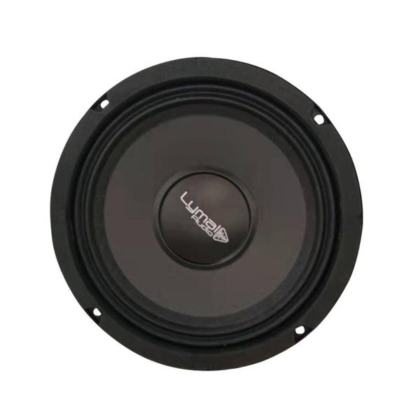 Lymal Audio LT-SLM8F 8 inch shallow midrange loudspeaker with steel basket and paper cone.