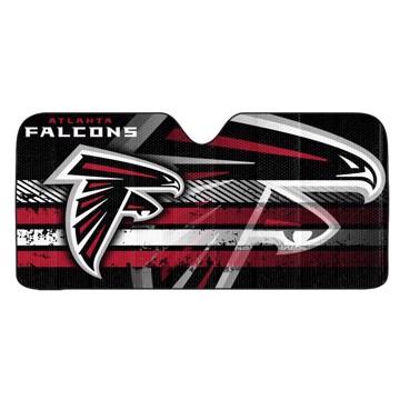 NFL Universal Automobile Sunshade featuring vibrant team colors, blocking sunlight and UV rays, designed to fit most vehicles.