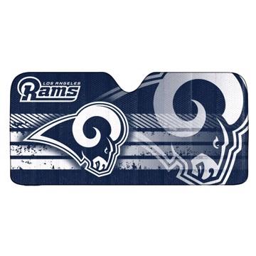 NFL Universal Automobile Sunshade featuring vibrant team colors, blocking sunlight and UV rays, designed to fit most vehicles.