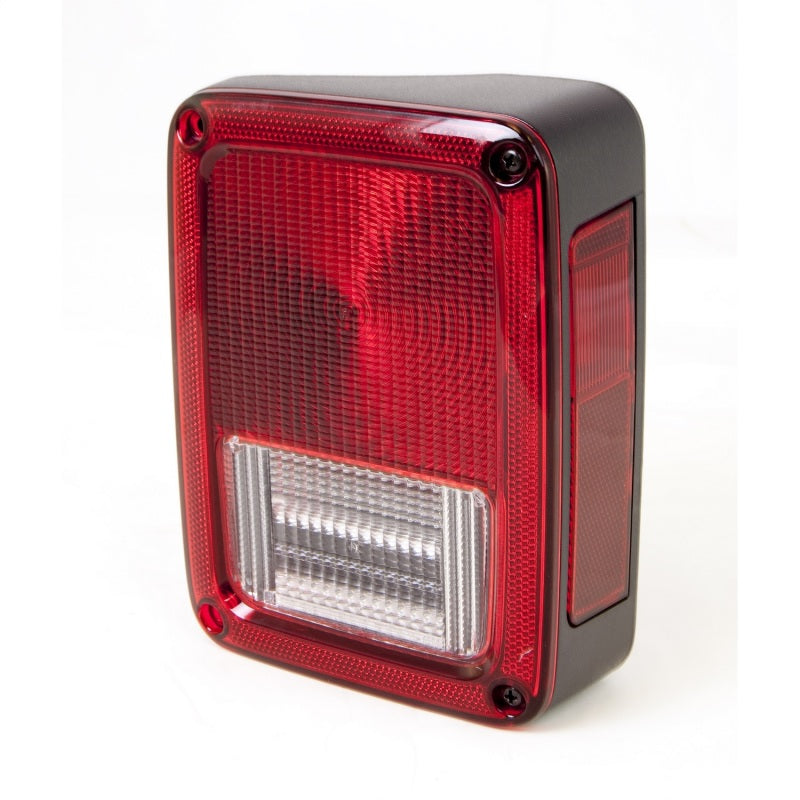 Omix Right Tail Light assembly for 2007-2018 Jeep Wrangler JK, showcasing its durable design and compatibility.