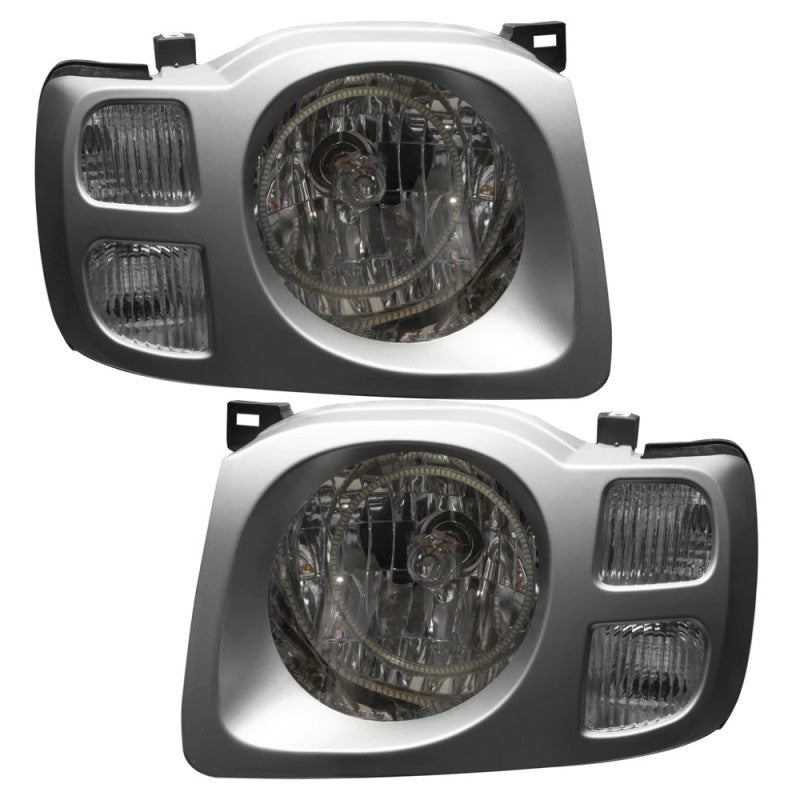 Oracle ColorSHIFT headlights for 02-04 Nissan Xterra SE with BC1 controller, showcasing customizable lighting features.