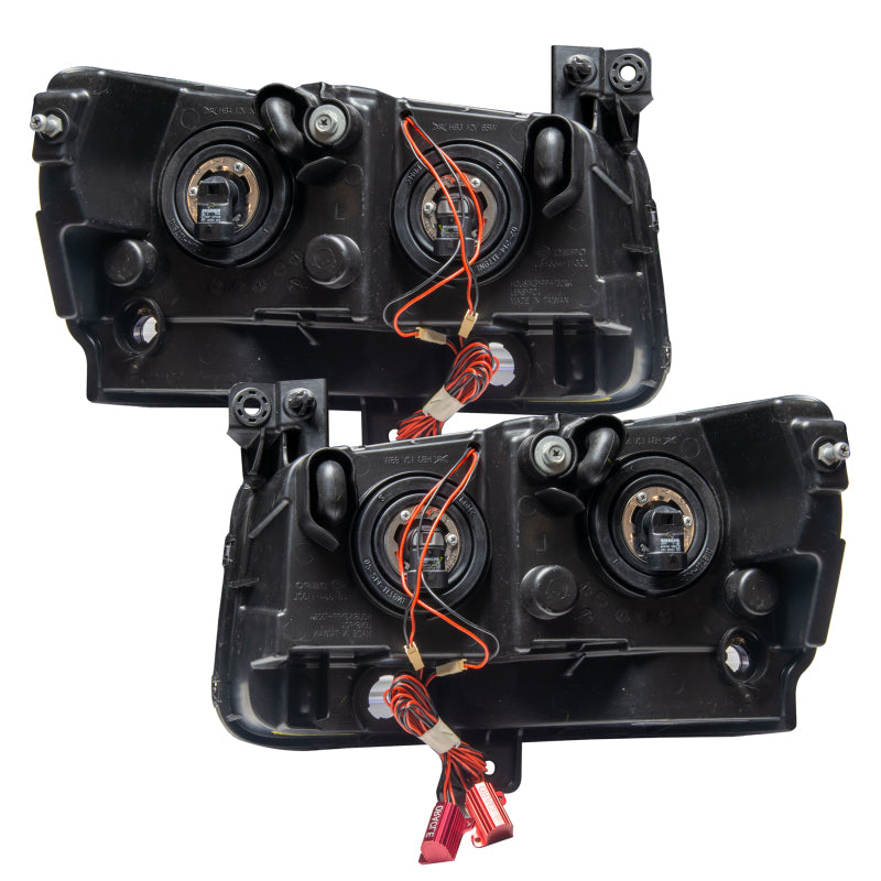 Oracle 08 Dodge Magnum SMD headlights in chrome with ColorSHIFT technology and 2.0 controller, showcasing a modern design and bright illumination.