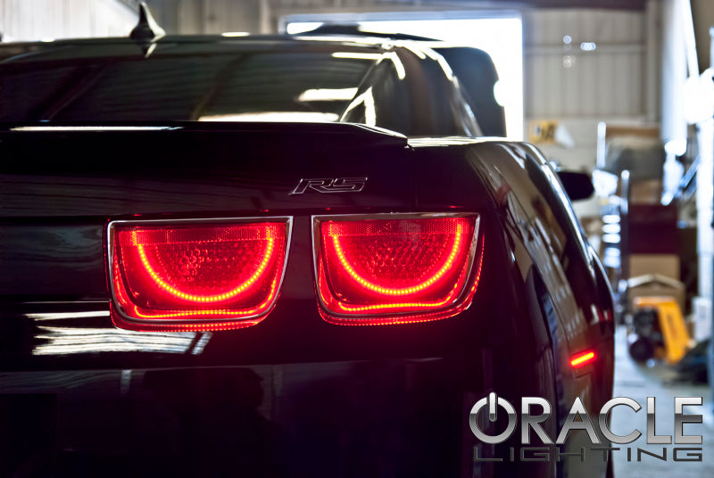 Oracle LED Afterburner Tail Light Halo Kit for 2010-2013 Chevrolet Camaro, showcasing bright halos and sleek design.