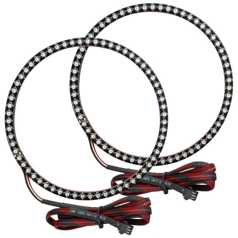 Oracle 10-13 Chevrolet Camaro SMD HL with ColorSHIFT Dynamic halos, showcasing Chrome and Black housing options.