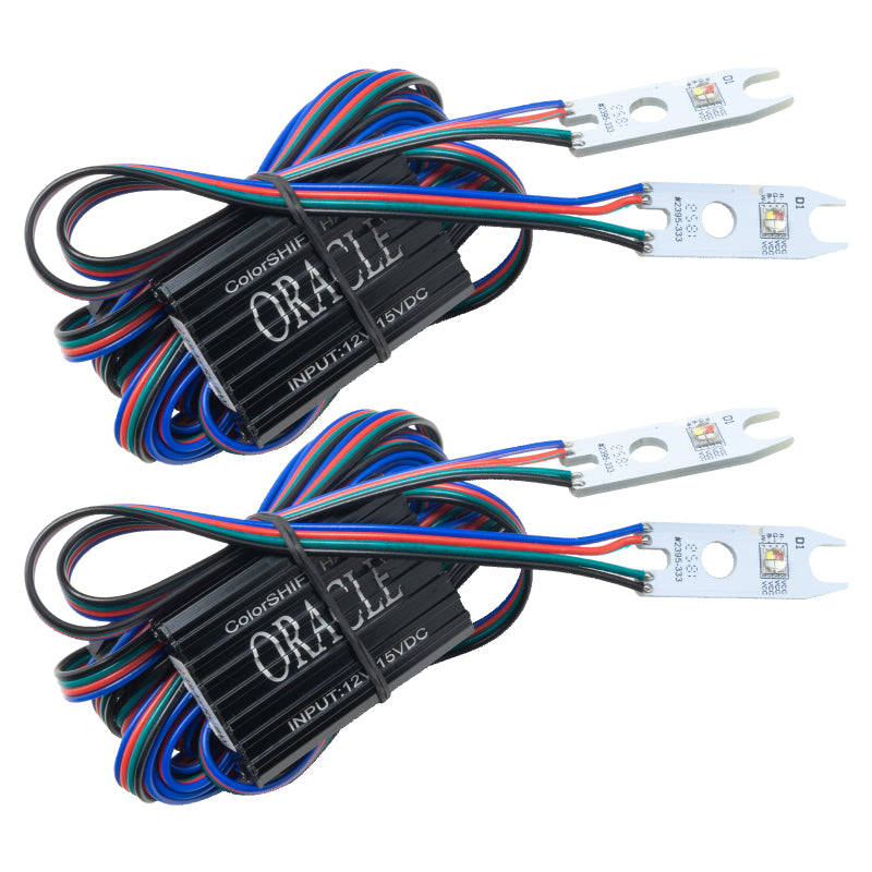 Oracle ColorSHIFT DRL Upgrade Kit for 2015-2017 Ford F-150, showcasing circuit boards and remote control.