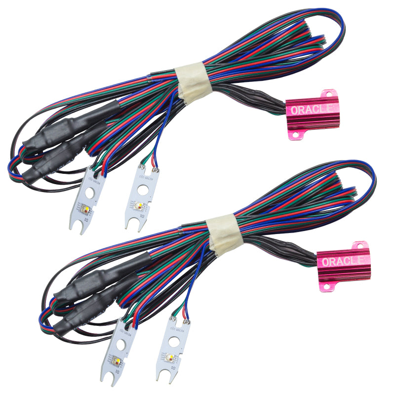 Oracle ColorSHIFT DRL Upgrade Kit for 2015-2017 Ford F-150, showcasing components and remote control.