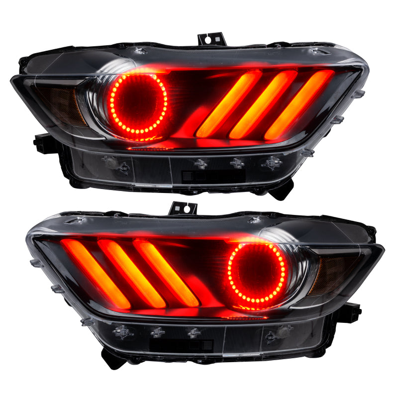 Oracle Halo Kit for 2015-2017 Ford Mustang featuring vibrant LED lights and sleek design.