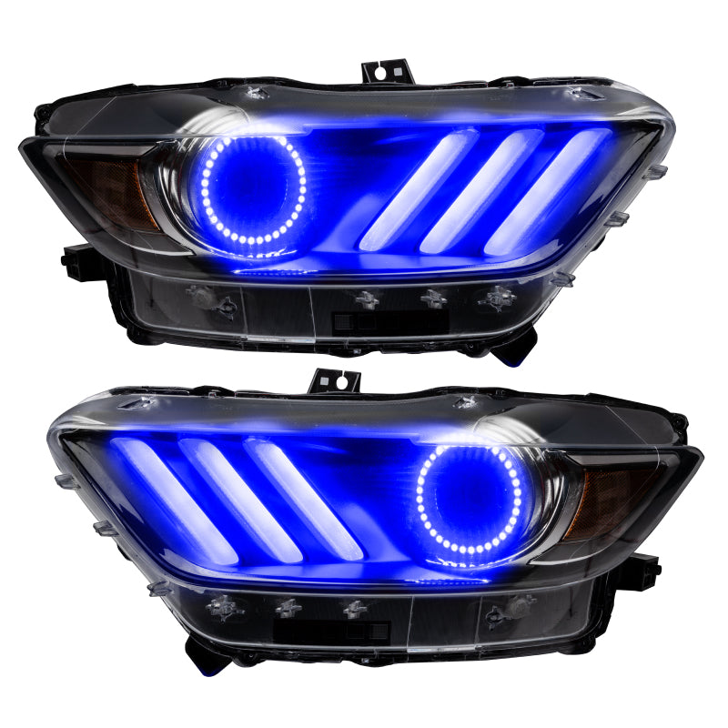 Oracle Halo Kit for 2015-2017 Ford Mustang featuring vibrant LED lights and sleek design.