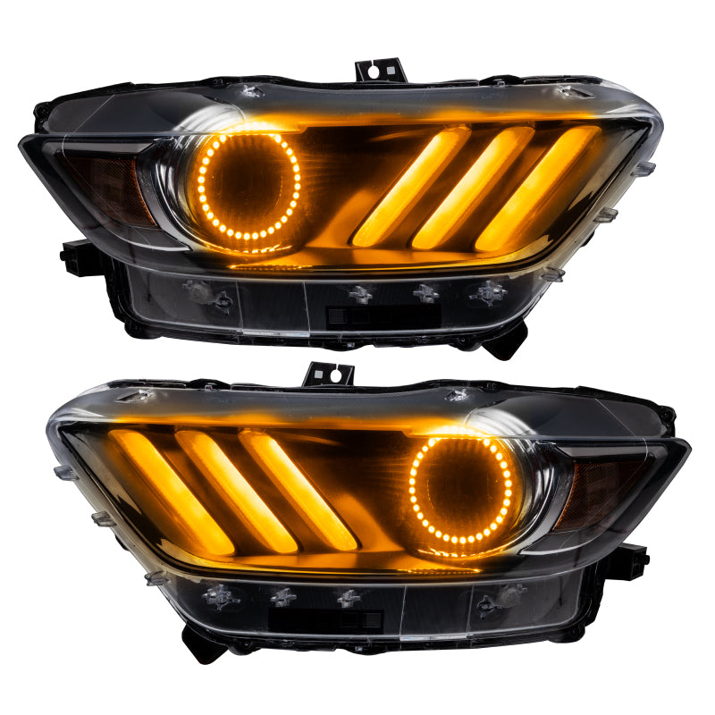 Oracle Halo Kit for 2015-2017 Ford Mustang featuring vibrant LED lights and sleek design.