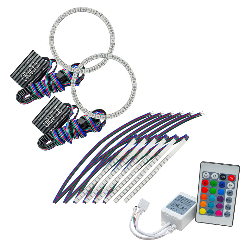 ORACLE Halo Kit for 2015-2017 Ford Mustang showcasing vibrant halo lights.