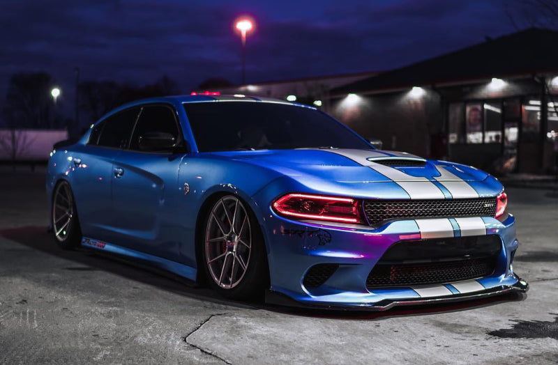 Oracle ColorSHIFT RGB+W DRL Replacement Kit for 2015-2019 Dodge Charger, showcasing vibrant color options and sleek design.