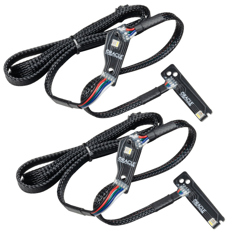 Oracle RGB+W headlight DRL upgrade for Nissan GT-R, showcasing vibrant color-changing features and true white DRL.