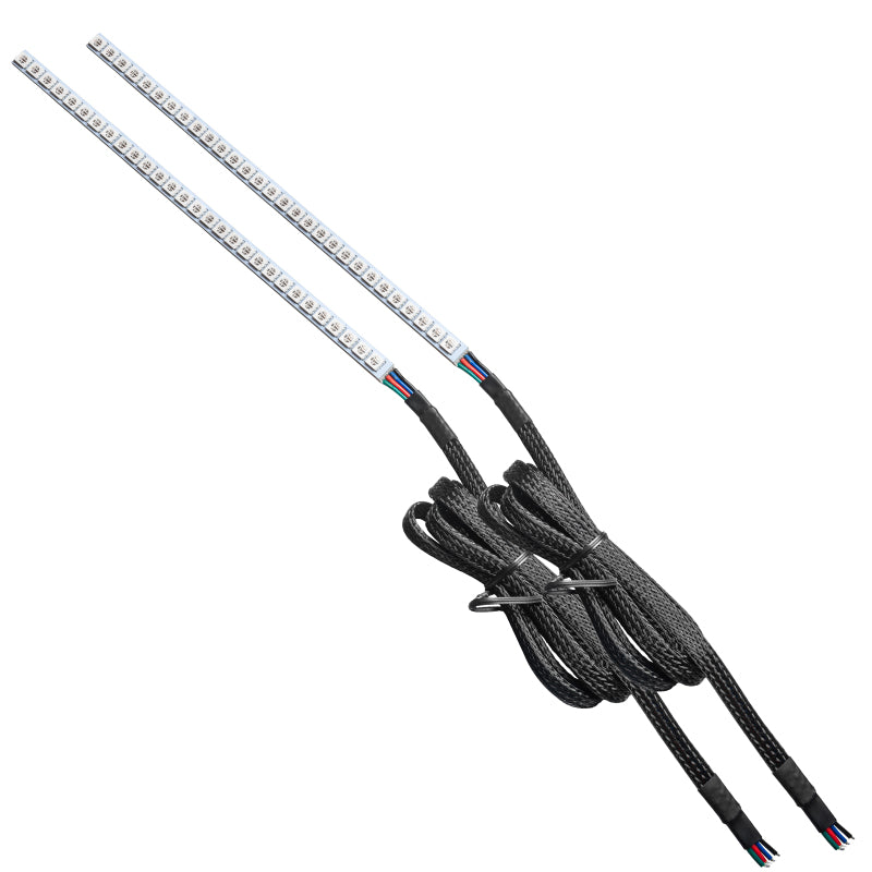 Oracle 16-18 Chevrolet Camaro Backlit Fog Light DRL Upgrade Kit showcasing color-changing LED strips for enhanced visibility.