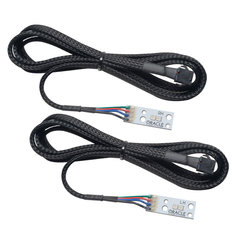 Oracle 19-21 Chevy Camaro SS/RS Fog Light Upgrade Kit showcasing ColorSHIFT circuit boards and RGB chips.