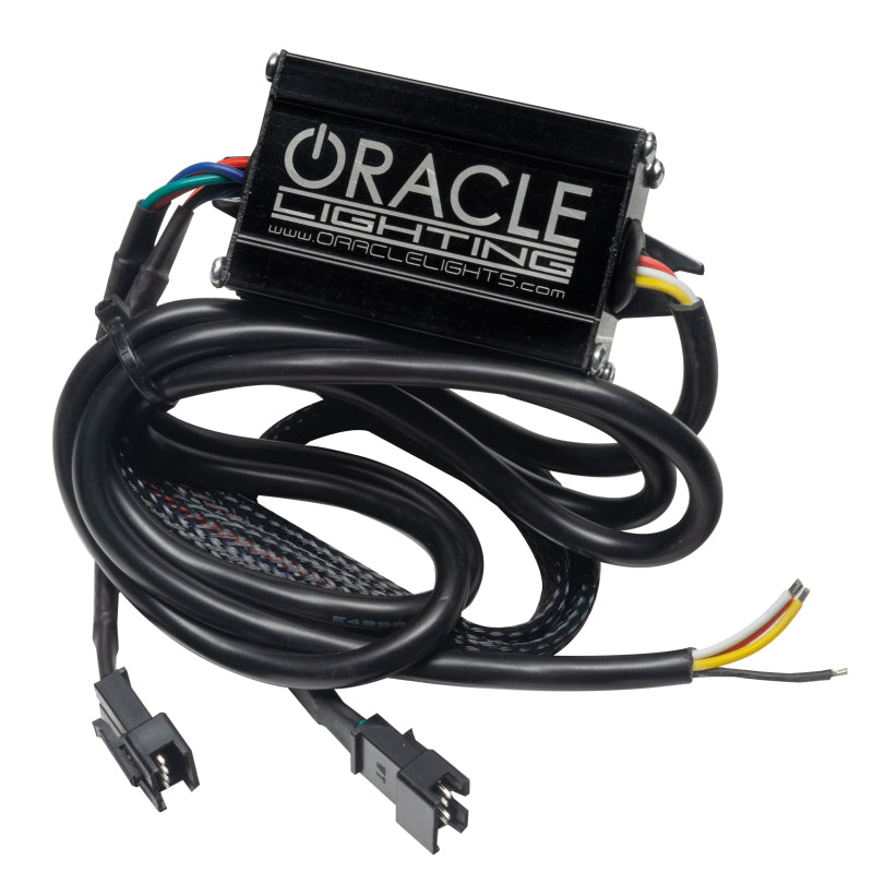 Oracle 19-21 Chevy Camaro SS/RS Fog Light Upgrade Kit showcasing ColorSHIFT circuit boards and RGB chips.