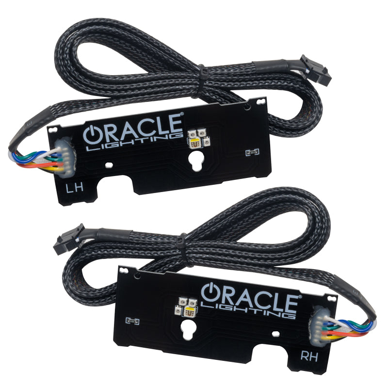 Oracle RGBW+A Headlight DRL Upgrade Kit for 2019-21 Chevy Camaro SS/RS, showcasing vibrant color options and sleek design.