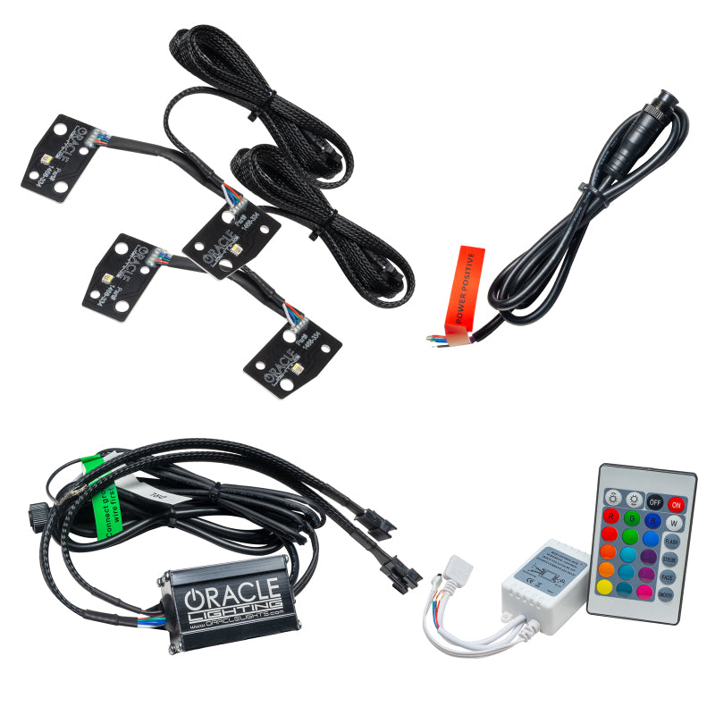 Oracle 2021 Ford Bronco DRL Upgrade with Halo Kit showcasing LED lights and sleek design.