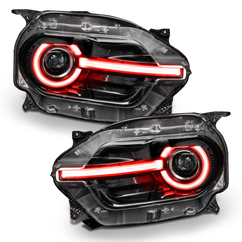 Oracle RGB+W Headlight DRL upgrade kit for 2021 Ford Bronco Sport, showcasing vibrant color options and sleek design.