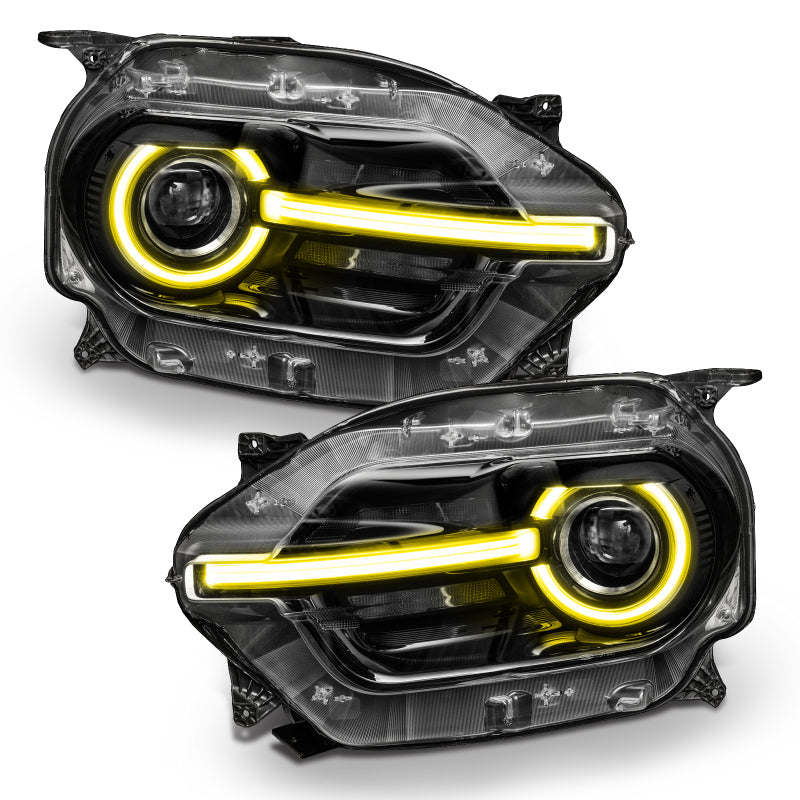 Oracle RGB+W Headlight DRL upgrade kit for 2021 Ford Bronco Sport, showcasing vibrant color options and sleek design.