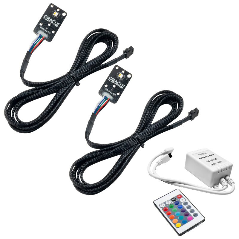 Oracle RGB+A DRL Upgrade Kit for 2020-2021 Toyota Supra GR, showcasing vibrant color options and sleek design.