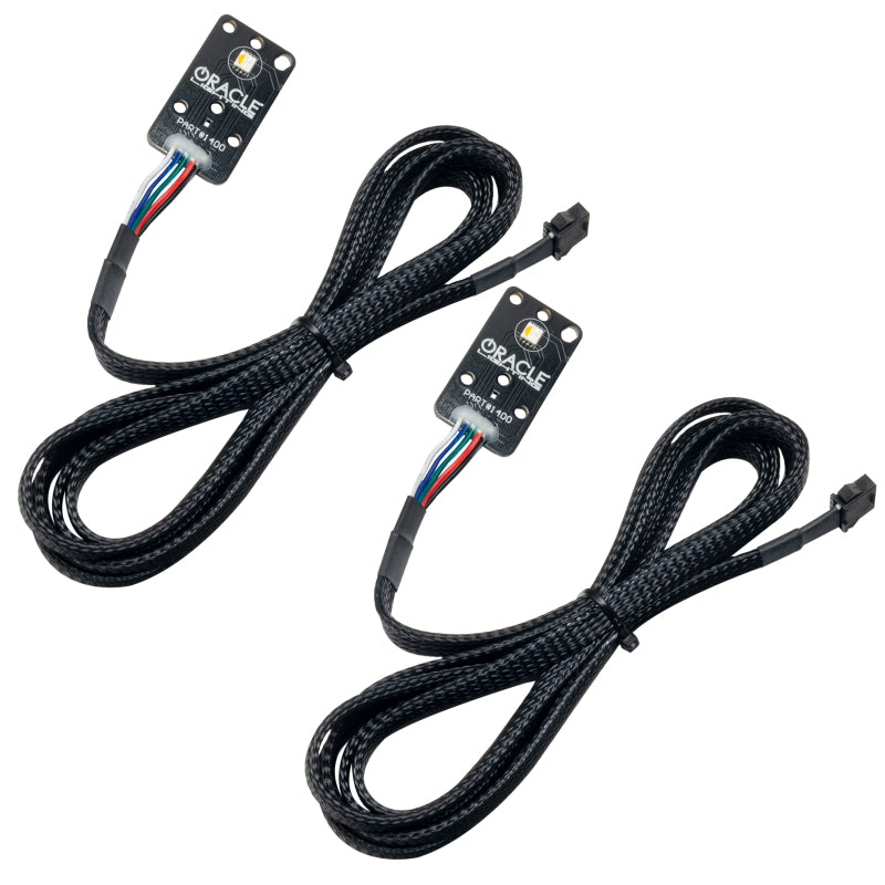 Oracle RGB+A DRL Upgrade Kit for 2020-2021 Toyota Supra GR, showcasing colorful LED lights and circuit board design.