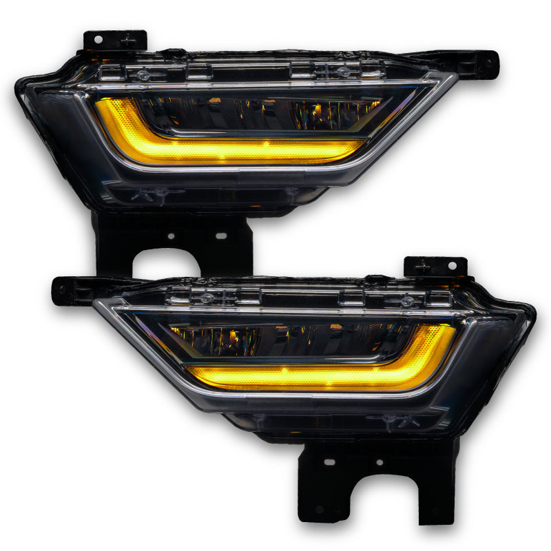 Oracle 21-22 Ford F-150 ColorSHIFT RGB+W Fog Light DRL Upgrade Kit showcasing vibrant color options and sleek design.