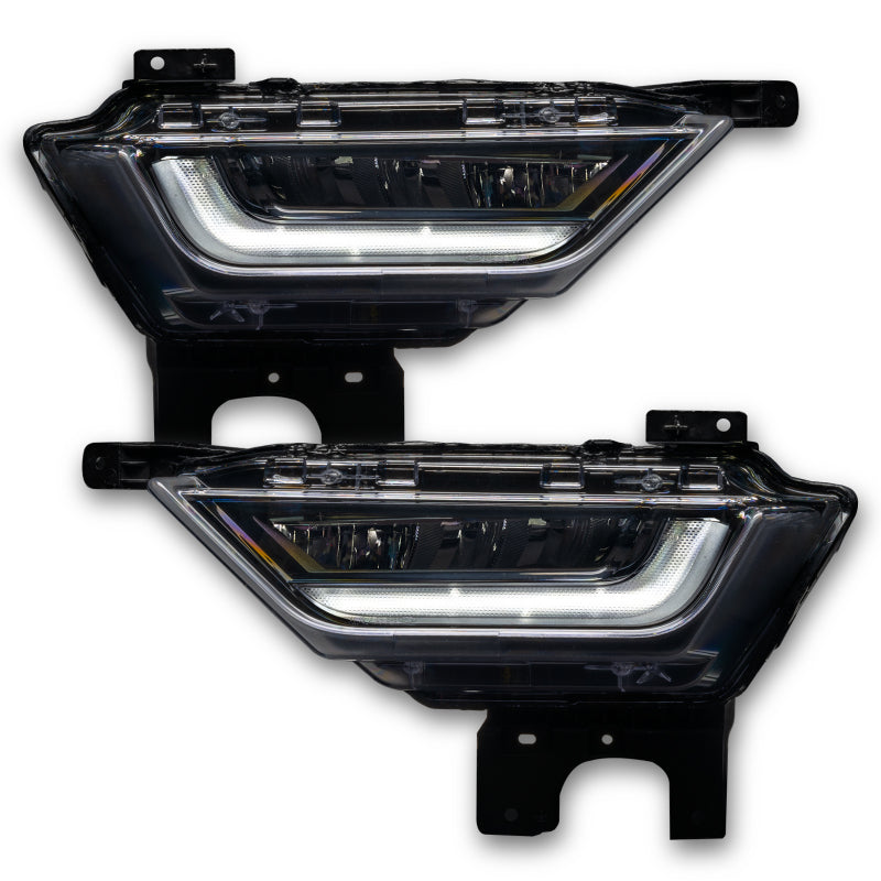 Oracle 21-22 Ford F-150 ColorSHIFT RGB+W Fog Light DRL Upgrade Kit showcasing vibrant color options and sleek design.