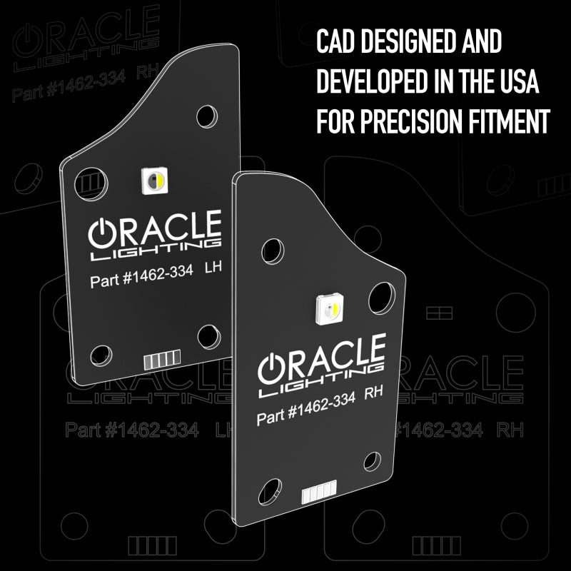 Oracle 21-22 Ford F-150 ColorSHIFT RGB+W Fog Light DRL Upgrade Kit showcasing vibrant color options and sleek design.
