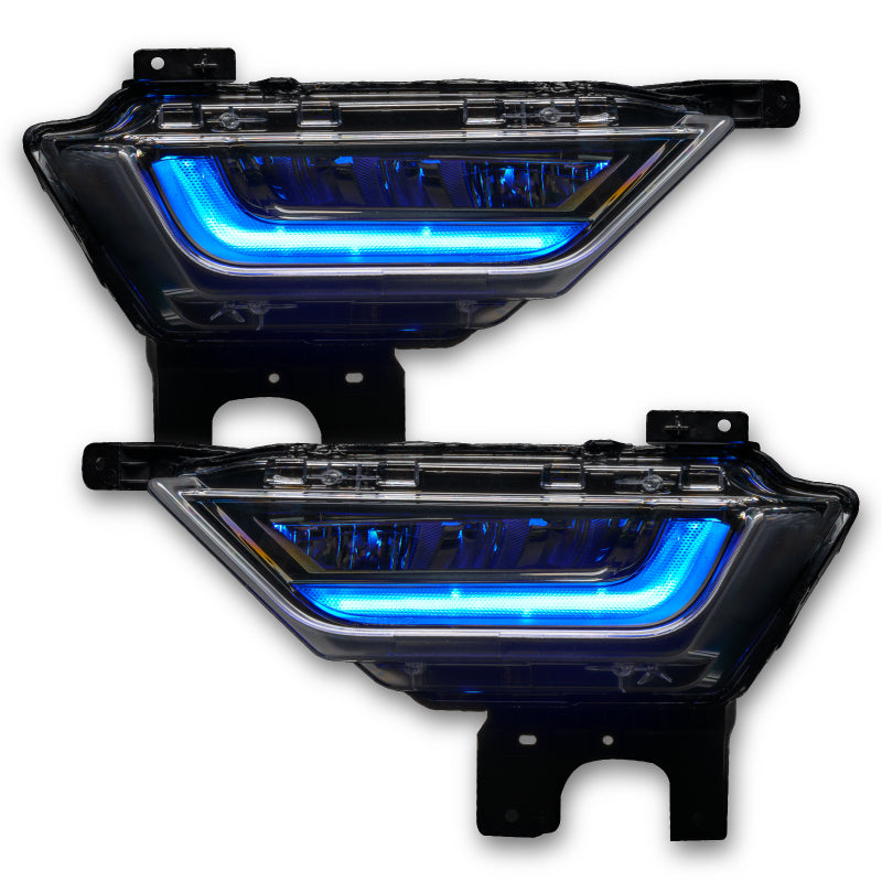 Oracle 21-22 Ford F-150 ColorSHIFT RGB+W Fog Light DRL Upgrade Kit showcasing vibrant color options and sleek design.