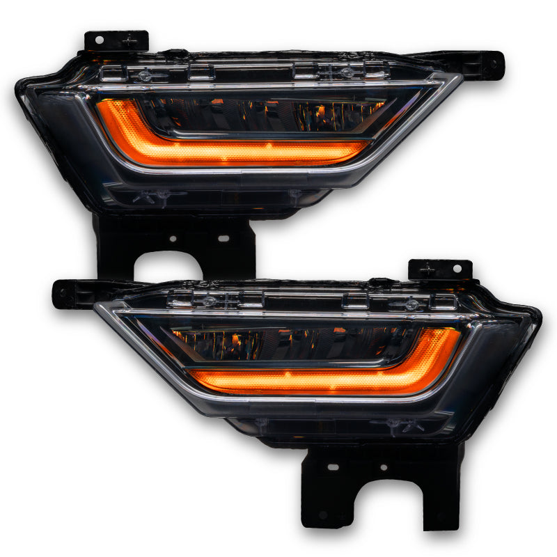 Oracle 21-22 Ford F-150 ColorSHIFT RGB+W Fog Light DRL Upgrade Kit showcasing vibrant color options and sleek design.