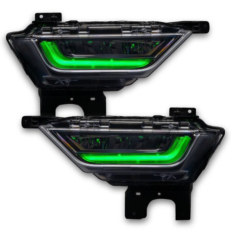 Oracle 21-22 Ford F-150 ColorSHIFT RGB+W Fog Light DRL Upgrade Kit showcasing vibrant color options and sleek design.