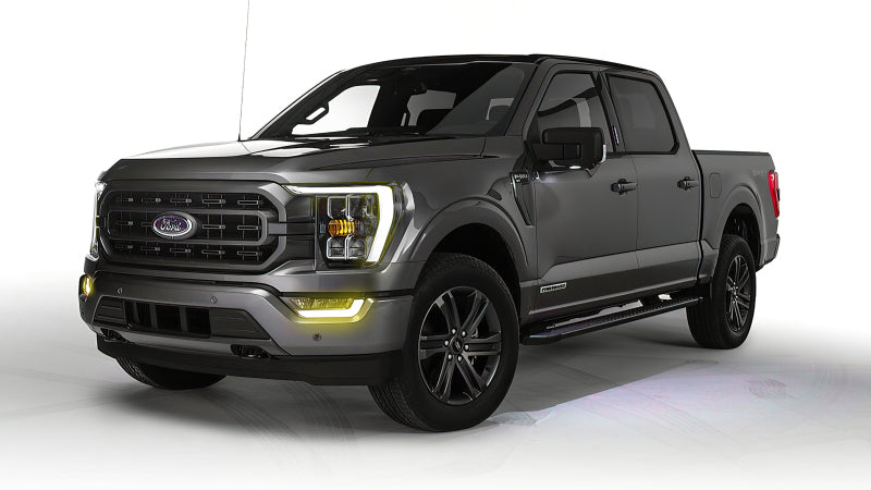 Oracle 21-22 Ford F-150 ColorSHIFT RGB+W Fog Light DRL Upgrade Kit showcasing vibrant color options and sleek design.