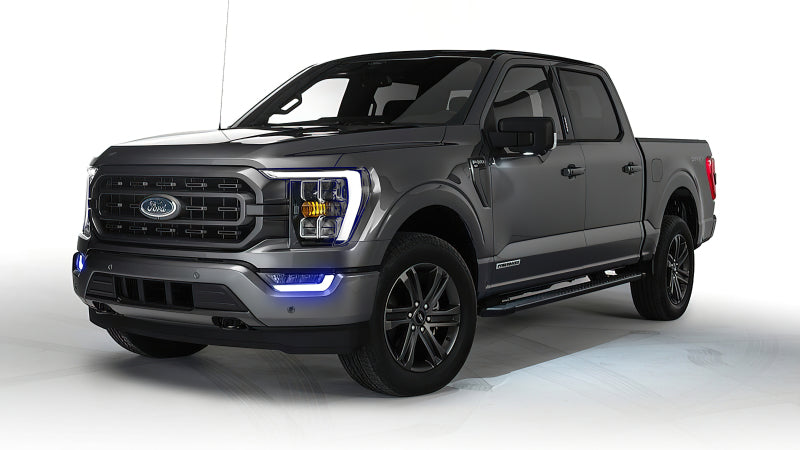 Oracle 21-22 Ford F-150 ColorSHIFT RGB+W Fog Light DRL Upgrade Kit showcasing vibrant color options and sleek design.