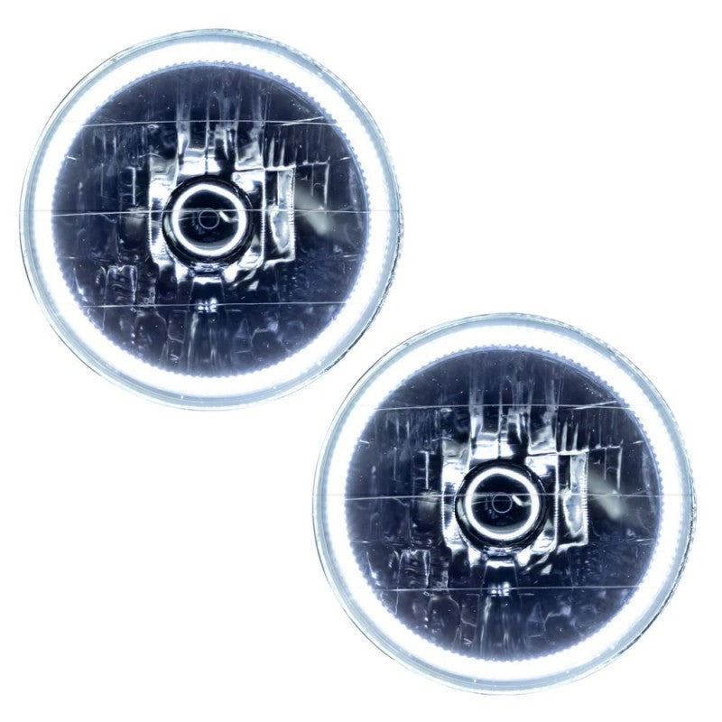 Oracle ColorSHIFT headlights for Jeep Wrangler TJ, showcasing vibrant LED technology and sleek design.