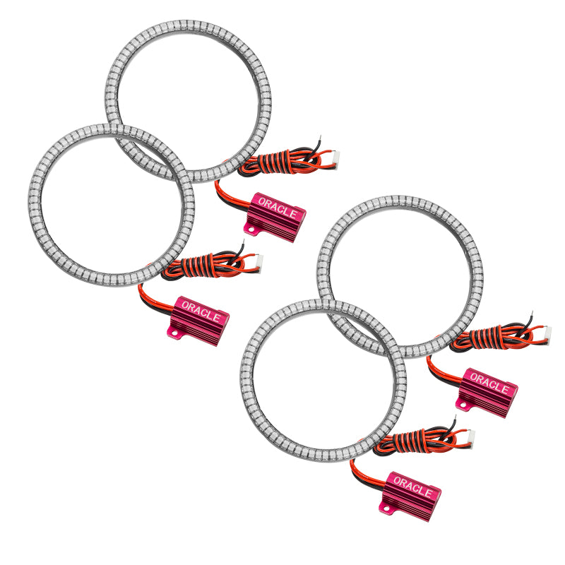 Oracle Can-Am Maverick LED Halo Kit in white, showcasing advanced SMD technology and durable design for enhanced vehicle lighting.