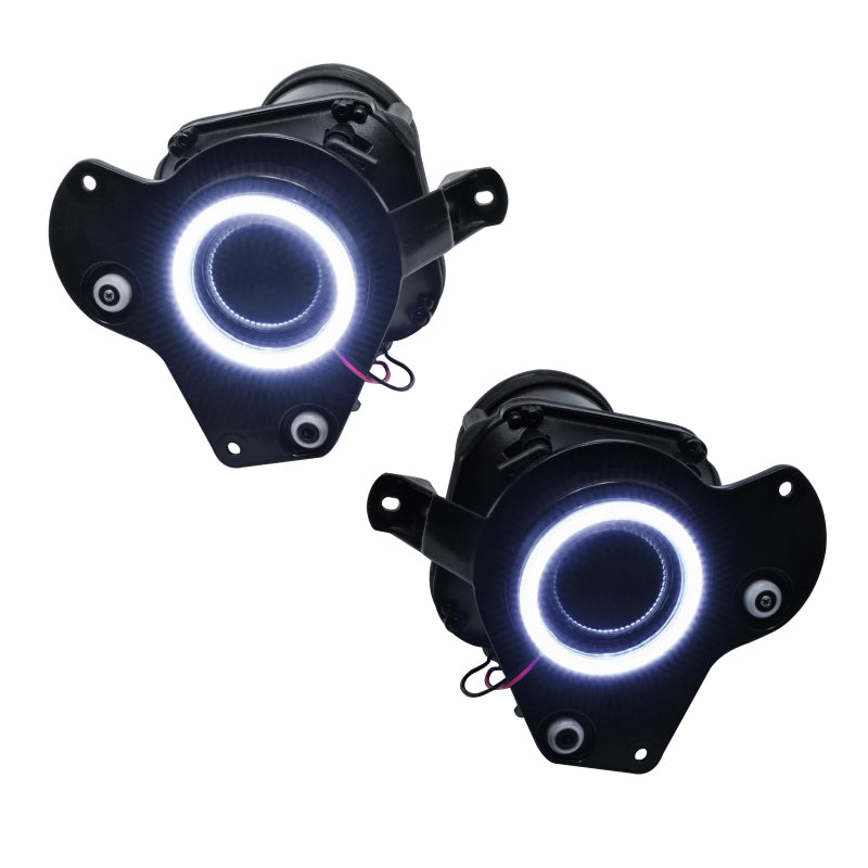 Oracle Can-Am Spyder 08-10 LED Halo Kit in white, showcasing its sleek design and bright illumination.
